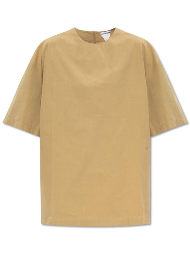 Bottega Veneta Relaxed-fitting T-shirt, Women's, Beige - BOTTEGA VENETA - BALAAN 1