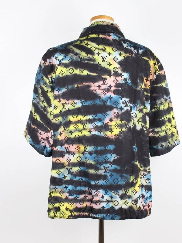 zipped monogram tie dye shirt - LOUIS VUITTON - BALAAN 5