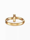 Tiffany T T1 Ring Yellow Gold Diamond Ring Women Men - TIFFANY & CO. - BALAAN 5