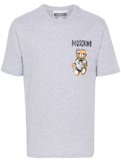 Long Sleeve T-Shirt V0716 0241 1485 GRAY - MOSCHINO - BALAAN 2