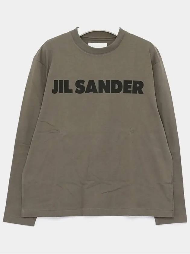 Logo Long Sleeve T-Shirt Green - JIL SANDER - BALAAN 4