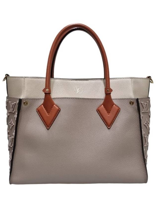 Women s M53825 Calfskin Gyale Cray On My Side MM Tote Bag Strap - LOUIS VUITTON - BALAAN 4