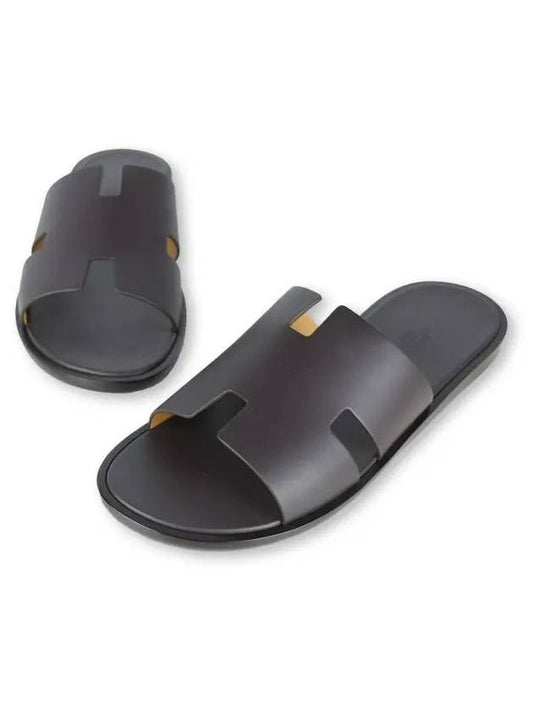 Izmir Leather Slippers Mocha - HERMES - BALAAN 2