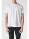 Embossed Logo Short Sleeve T-Shirt White - VALENTINO - BALAAN 3