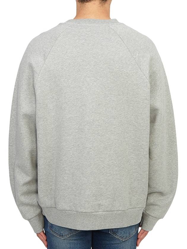 Shaun Tartan Check Logo Sweatshirt Heather Grey - A.P.C. - BALAAN 7