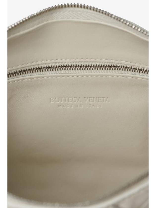 Intrecciato Leather Mini Cross Bag Beige - BOTTEGA VENETA - BALAAN 3