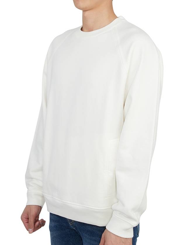 Men's Felpa Chiusa Girocollo Sweatshirt White - TEN C - BALAAN 3