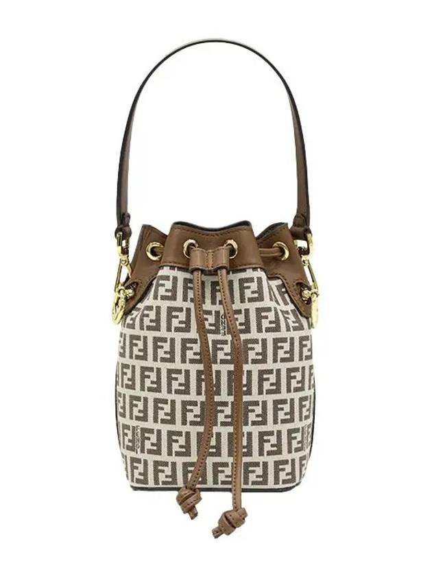 Mon Tresor FF Motif Bucket Bag Brown - FENDI - BALAAN 2