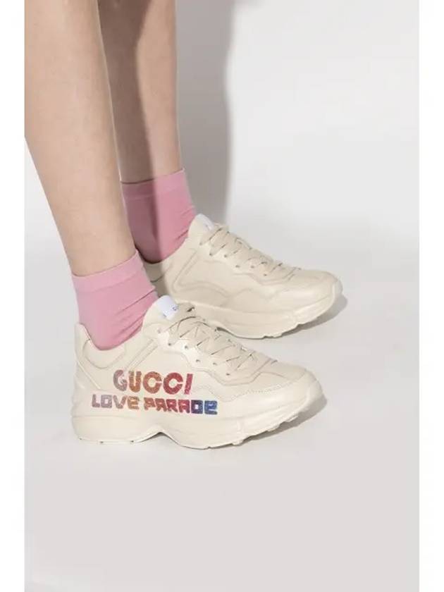 Love Parade Rhyton Low Top Sneakers Ivory - GUCCI - BALAAN 3