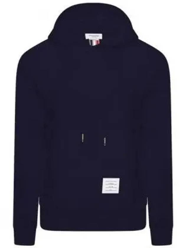 Men's Center Back Stripe Logo Patch Hoodie Navy - THOM BROWNE - BALAAN 2