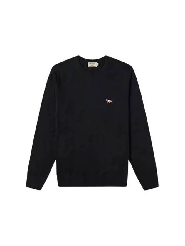 Tricolor Fox Knit Black Men 202681 - MAISON KITSUNE - BALAAN 1