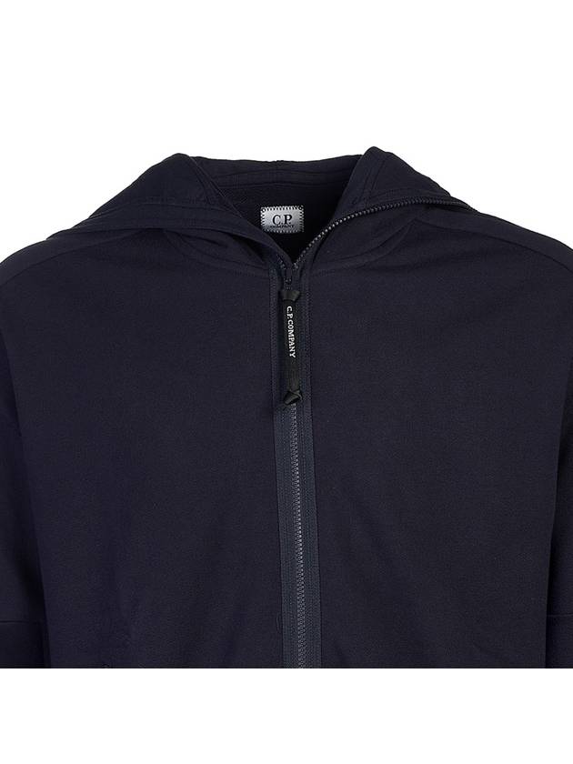 Goggles Diagonal Raised Fleece Hooded Jacket Navy - CP COMPANY - BALAAN 5