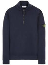 Wappen Patch Half Zip-up Sweatshirt Navy - STONE ISLAND - BALAAN 2