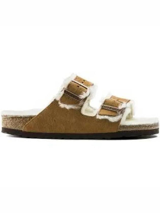 Birkenstock Arizona Fur Mink Brown 1001135 1235816 - BIRKENSTOCK - BALAAN 1