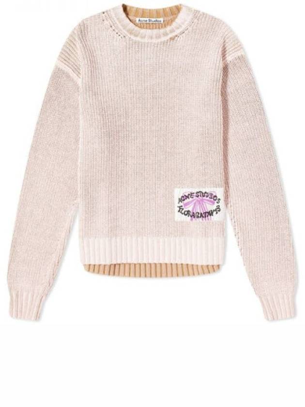 Smashing Bow Logo Label Knit Top Pink - ACNE STUDIOS - BALAAN 2