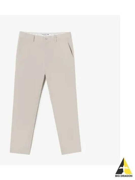 Men s High Density Cotton Chino Beige - LACOSTE - BALAAN 1