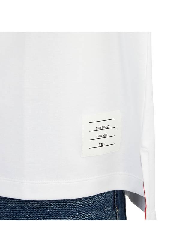 Cotton Oversized Pocket Short Sleeve T-Shirt White - THOM BROWNE - BALAAN 10