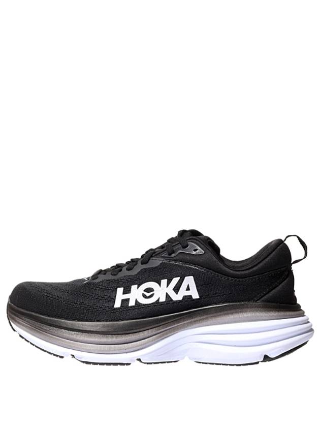 Bondi 8 Wide Low Top Sneakers Black - HOKA ONE ONE - BALAAN 4