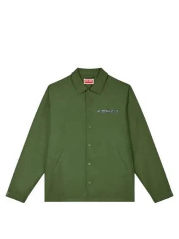 Business Padded Coach Jacket Dark Khaki - KENZO - BALAAN 2