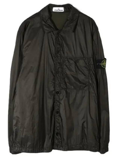 Micro Yarn Primaloft TC Over Long Sleeve Shirt Green - STONE ISLAND - BALAAN 2