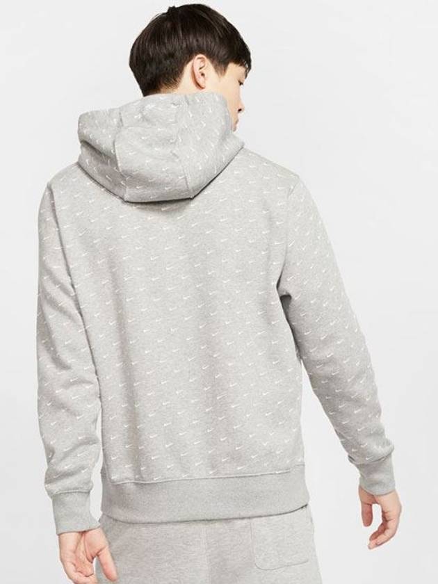 01CJ5406063Full logo mini wooshe hooded tshirtgray - NIKE - BALAAN 2