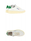 Medalist Green Tab Leather Low Top Sneakers White - AUTRY - BALAAN 6