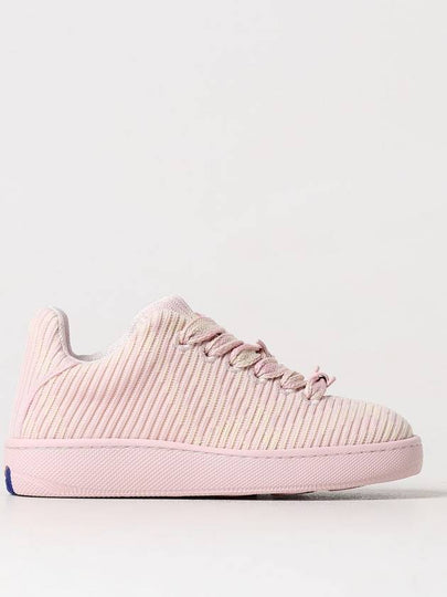 Check Knit Box Low-Top Sneakers Pink - BURBERRY - BALAAN 2