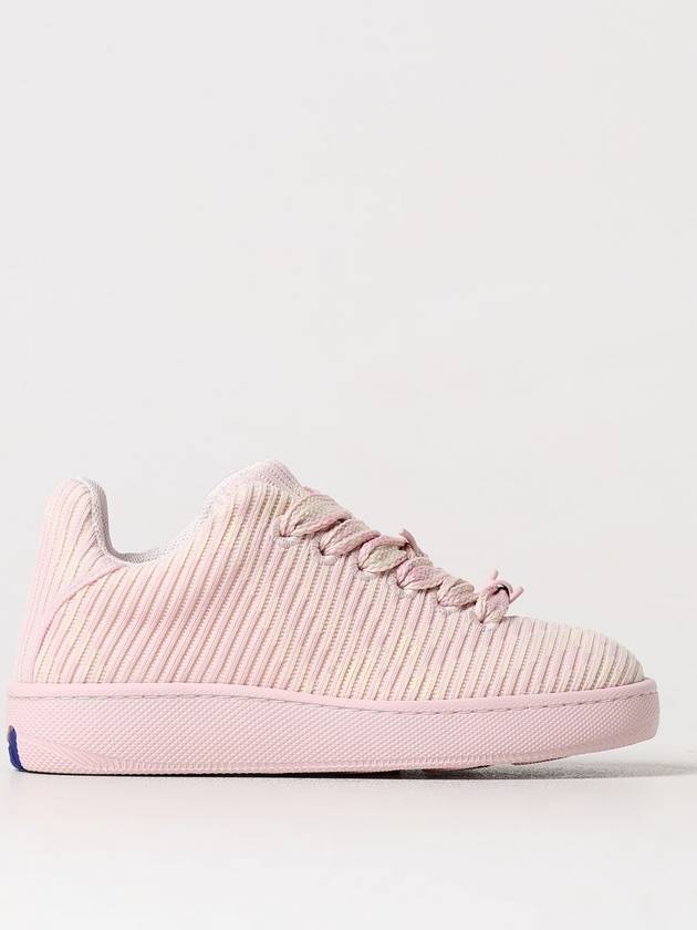 Check Knit Box Low-Top Sneakers Pink - BURBERRY - BALAAN 2