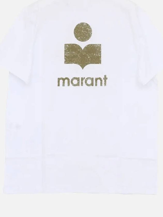 Zafferh Logo Cotton Short Sleeve T-Shirt White - ISABEL MARANT - BALAAN 2