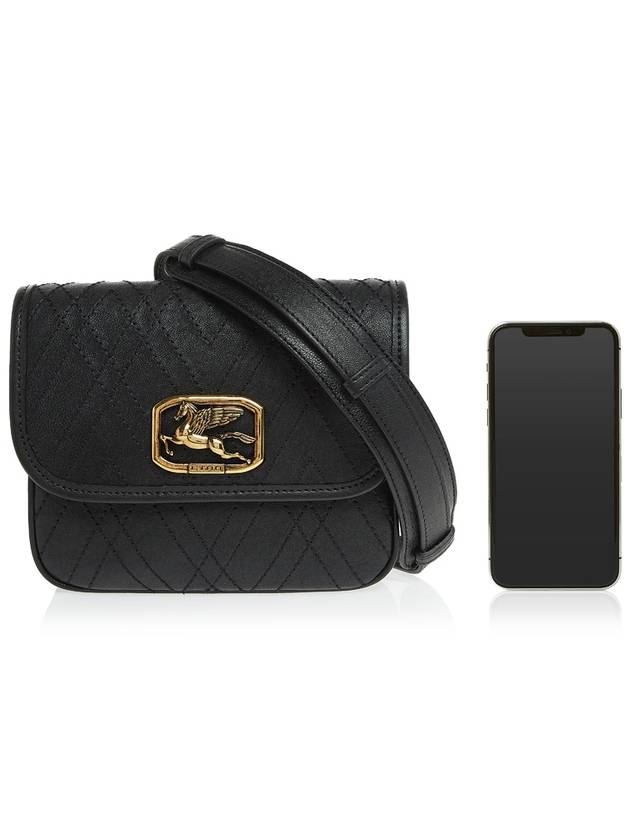 Pegasus Chevron Shoulder Bag Black 1N386 7697 1 - ETRO - BALAAN 7