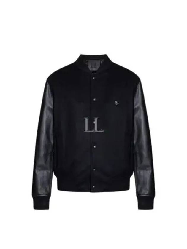 4G Detail Wool Leather Bomber Jacket Black - GIVENCHY - BALAAN 2