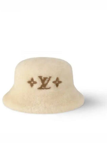 LV Cloud Bucket Hat Safari Bungeoji Natural M7770S - LOUIS VUITTON - BALAAN 1