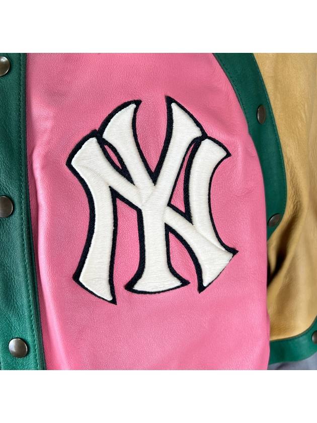 ⅹNY yankees lamb leather multicolor bomber jacket 539493 - GUCCI - BALAAN 4