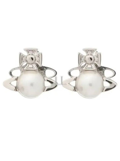 Balvina Pearl Earrings Silver - VIVIENNE WESTWOOD - BALAAN 2