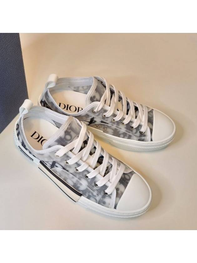 B23 Low Top Sneakers  Oblique White & Black - DIOR - BALAAN 2