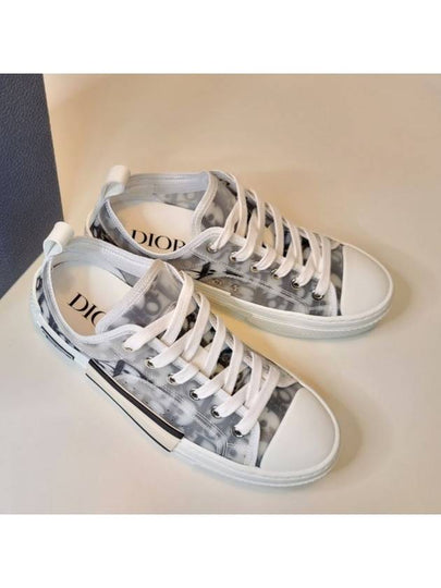 B23 Low Top Sneakers  Oblique White & Black - DIOR - BALAAN 2