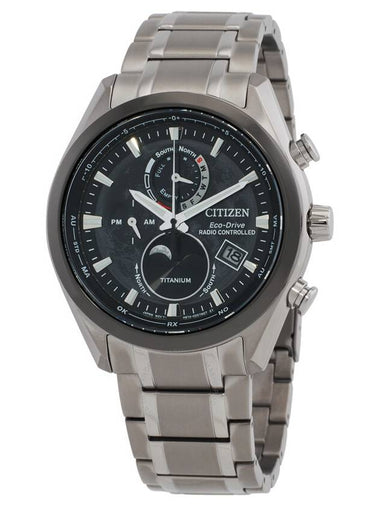 Citizen Eco-Drive Moon Phase Black Dial Men's Watch BY1018-80E - CITIZEN - BALAAN 1