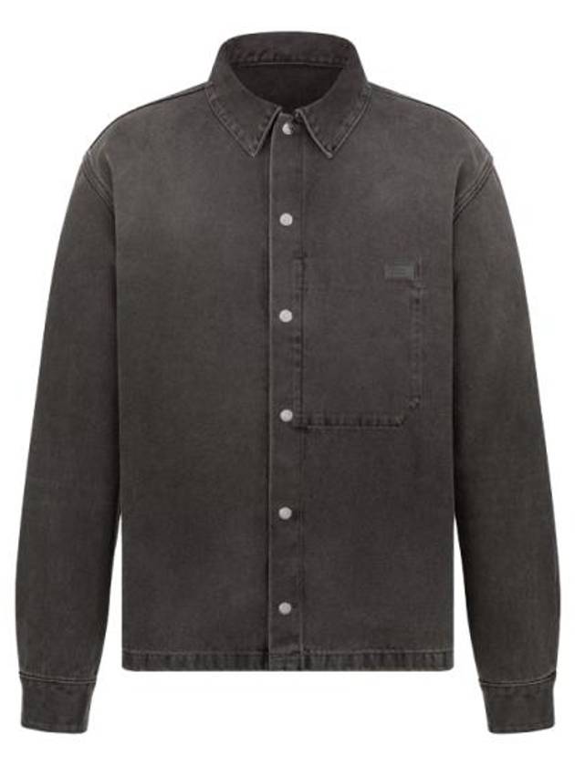 Cotton Twill Denim Jacket Grey - DIOR - BALAAN 2