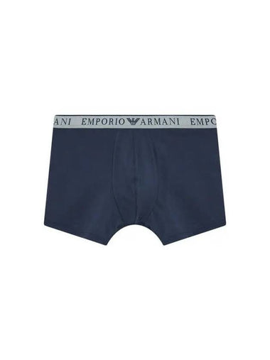 UNDERWEAR Men s Embossed Logo Band Long Drawn Marine - EMPORIO ARMANI - BALAAN 1