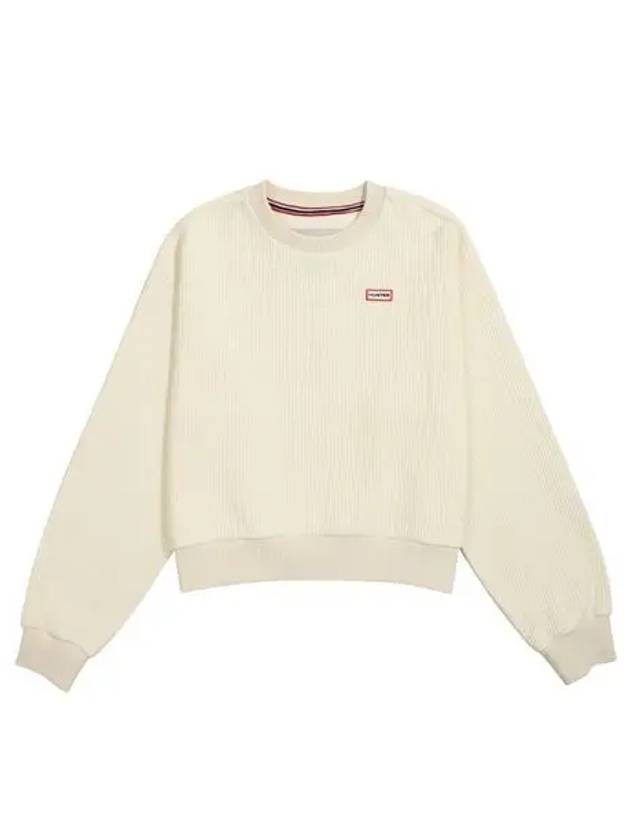 Striped InterLOAKE Lock Crew Sweatshirt Ivory HBW0001AMZIVO - HUNTER - BALAAN 1