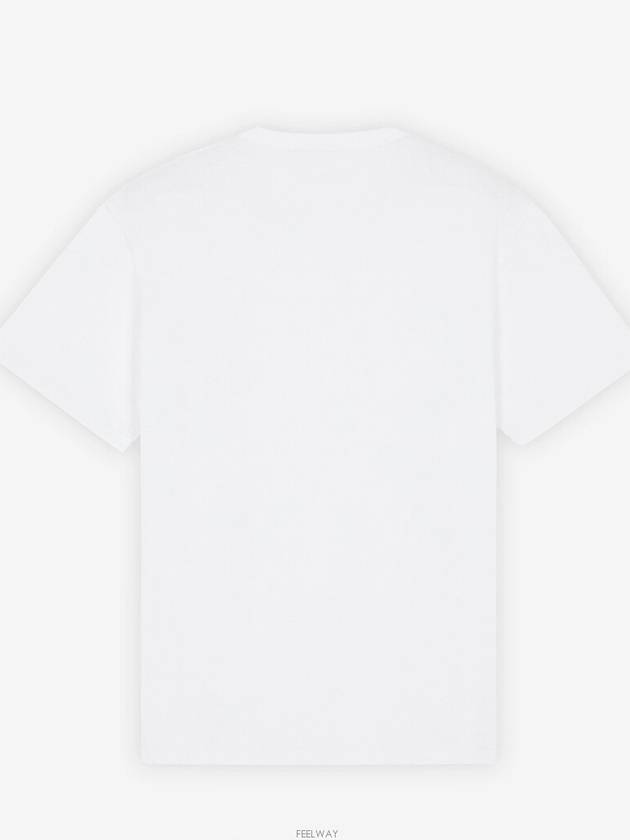 Chillax Fox Patch Classic Short Sleeve T-Shirt White - MAISON KITSUNE - BALAAN 3