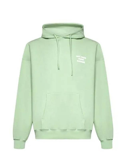 Drol de Monsieur Hooded Long Sleeves Logo Green HO101 LGNLIGHT GREEN - DROLE DE MONSIEUR - BALAAN 1