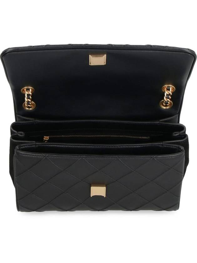 Fleming Soft Frame Stitch Small Shoulder Bag Black - TORY BURCH - BALAAN 7