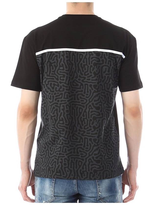 Armani EA7 Emporio Logo Graphic Print Short Sleeve T Shirt 3RPT01 1200 - EMPORIO ARMANI - BALAAN 4