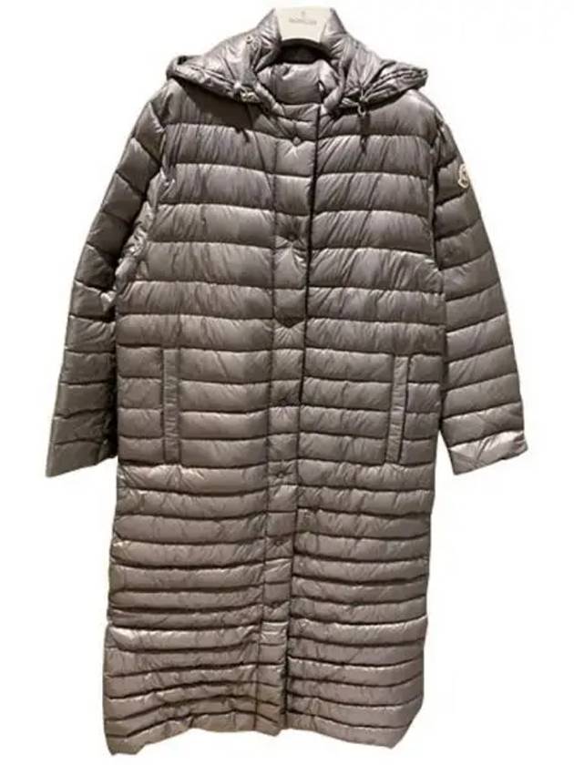 1D10000 C0183 907 CHOCOLAT Technical down coat dark gray women s padding TR 270509 - MONCLER - BALAAN 1