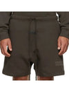 Essentials cottonblend fleece drawstring twopocket logo shorts - FEAR OF GOD ESSENTIALS - BALAAN 1