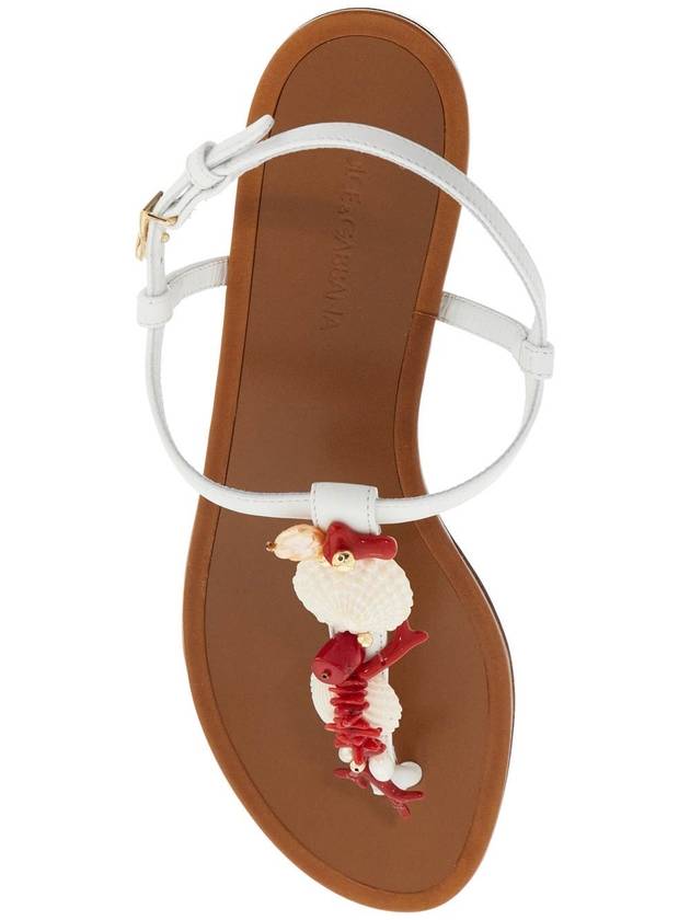 "nappa flip-flops with coral - DOLCE&GABBANA - BALAAN 2