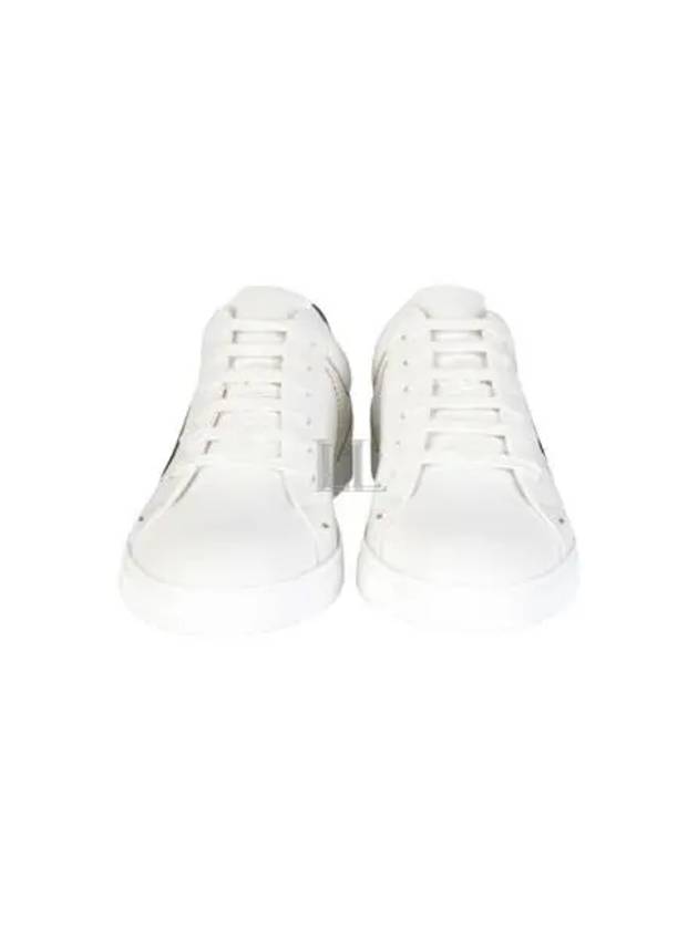 FF Logo Leather Low Top Sneakers White - FENDI - BALAAN 2