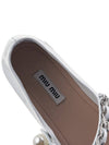 Patent Leather Ballerina Black White - MIU MIU - BALAAN 8