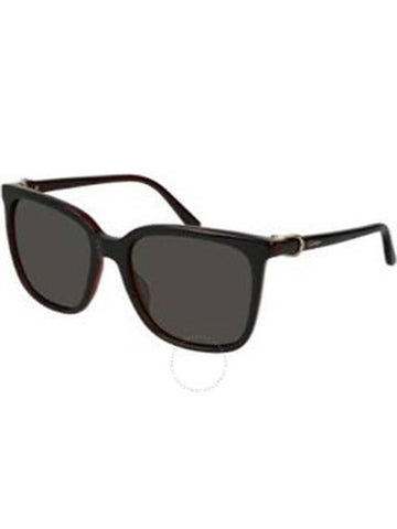 Cartier Grey Square Ladies Sunglasses CT0004S 001 55 - CARTIER - BALAAN 1